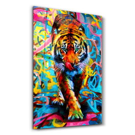 Wallity Pintura Decorativa de Vidrio Templado CAM-1095, Impresión UV, 46 x 72 cm